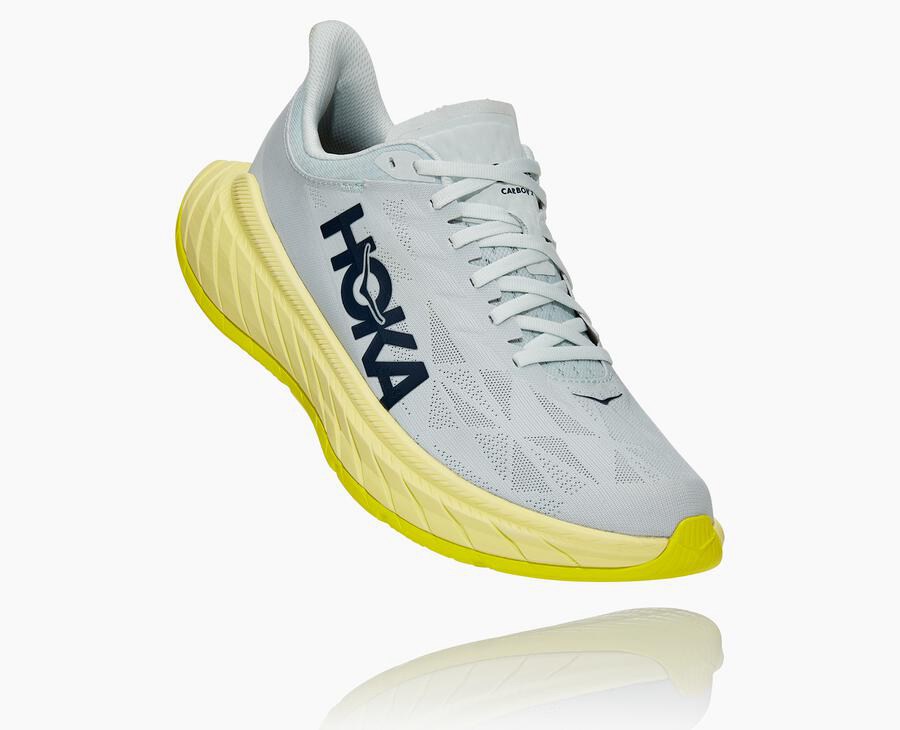 Hoka One One ランニングシューズ メンズ 白 - カーボンX 2 - CI3725810